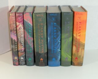 1ST American Edition Complete HARRY POTTER 7 Book Hardcover Set w/ Dust Jackets 2