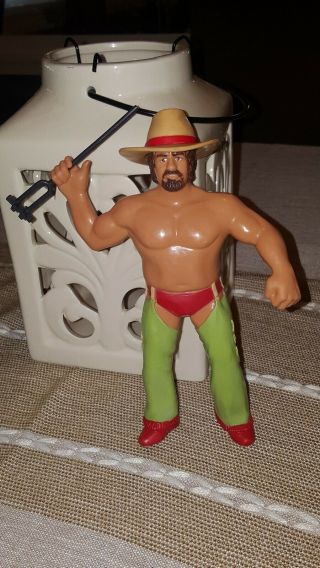 1986 Vintage Wwf Ljn Terry Funk Wrestling Figure With Hat An Iron