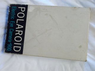 Vintage POLAROID 900 ELECTRIC EYE LAND CAMERA with Case Flash & Manuals 4