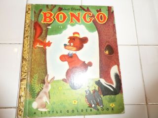 Bongo,  A Little Golden Book,  1948 (vintage Walt Disney; Brown Foil)