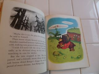 Bongo,  A Little Golden Book,  1948 (VINTAGE Walt Disney; BROWN FOIL) 5