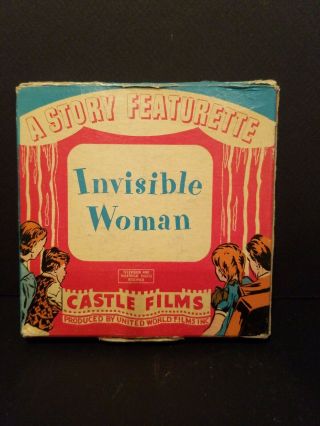 Rare Vintage 8mm Film Movie The Invisible Woman 5 " Reel Castle Films