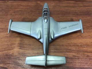 Vintage Marx Toys F2h2 Banshee U.  S.  Fighter Jet Old Gray Plastic Toy Airplane