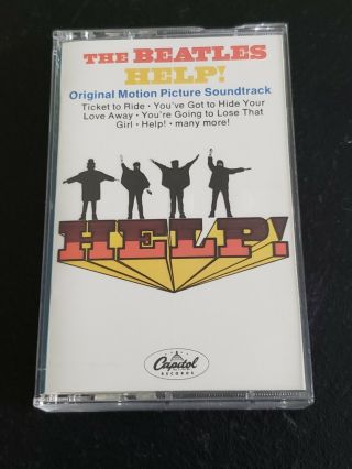 Vintage The Beatles Help Cassette Tape Capitol 4xas 2386