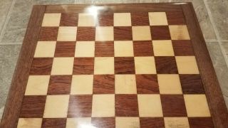 Vintage Condor Chess board Made In Italy Mahogany & Maple 16 