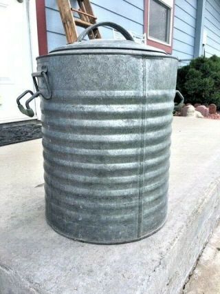 Vintage Arctic Boy 5 Gallon Galvanized Metal Lined Water Cooler with Handles 4