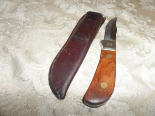 Vintage " Queen " Hunting Knife " The Rawhide Series No.  4185 With Sheath