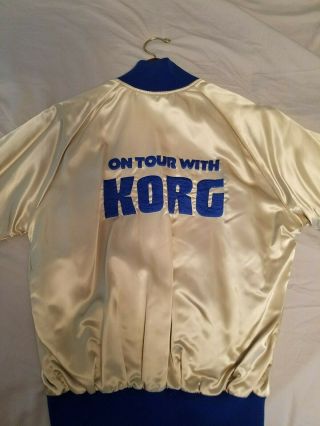 Vintage Korg Satin Tour Jacket.  Never Worn 1980 