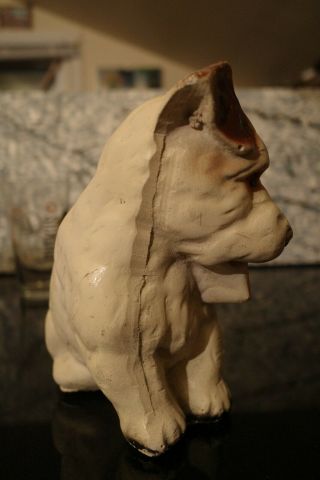 Vintage Plaster Chalkware Dog Figurine 8 