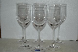 Marquis By Waterford Set Of 6 Vintage White Wine Glasses 8.  5 " Tulip Shape