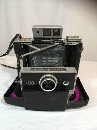 Polaroid 360 Instant Film Camera W/zeiss Ikon Viewfinder