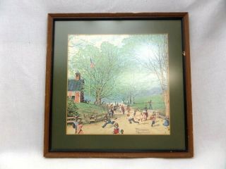 Vintage Norman Rockwell Carefree Days Ahead Out Of School Kids Picture
