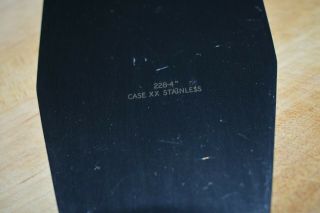 VINTAGE CASE XX 228 - 4 STAINLESS STEEL TURNER SPATULA WOOD HANDLE 5