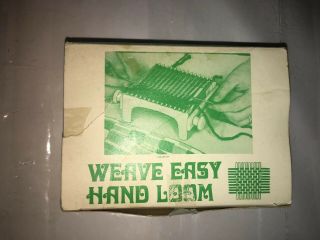 Vintage Weave Easy Hand Loom 1971 Bandwagon Inc.  Box Needle Instruction Manuel