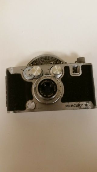 Vintage Mercury Ii Model Cx Camera With Tricor 35mm F2.  7 Lens And Case