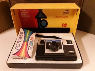 Kodak Instamatic X - 15 126 Cassette Film Camera Box Film