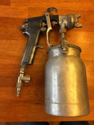 Vintage Binks Model 7 Spray Gun 36sd W/1 Qt Canister Estate