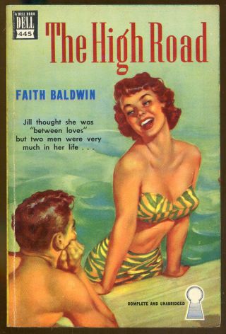 The High Road By Faith Baldwin - Vintage Dell Paperback Mapback - 1950