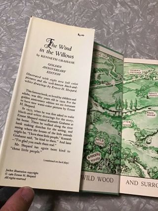 The Wind in the Willows Kenneth Grahame 1960 HCDJ Ernest Shepard Golden Anniv Ed 2