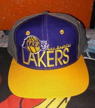 Vintage Los Angeles Lakers The Game Snapback Hat Cap 1767 Of 2000