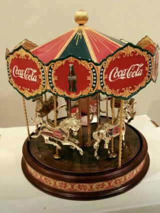 Franklin Collector’s Edition Coca Cola Vintage Musical Carousel