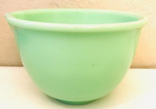 Vintage Sunbeam Jadeite Green Mixing Mixer Bowl Pouring Spout 1 Quart