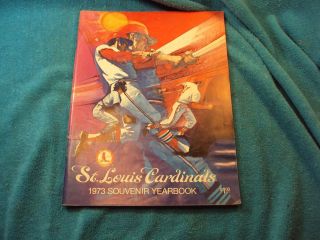 Vtg 1973 Mlb St Louis Cardinals Baseball Souvenir Yearbook Program Torre Brock