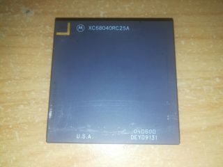 Motorola Xc68040rc25a,  04d50d,  68040,  Vintage Cpu,  Gold