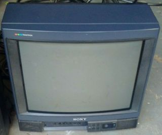 Vintage 20  Sony Trinitron Kv - 20ts21 Tv Retro Gaming Nes Sega Atari 1988