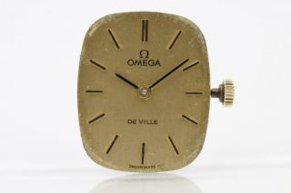 Vintage Omega 17 Jewel Cal 620 Ladies Movement & Golden Dial