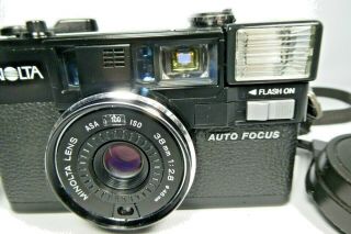 Old Vintage MINOLTA HI - MATIC AF2 Compact 35mm Film Camera Please Read 4