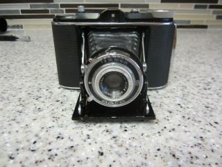 Vintage Agfa Isolette I Germany Folding Camera Agnar 1:4.  5 / 85mm Lens W/ Case