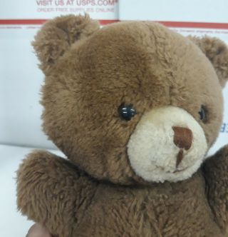 Russ Berrie & Co Vintage TEDDY Bear Plush Wind Up Musical Music Stuffed Brown 4