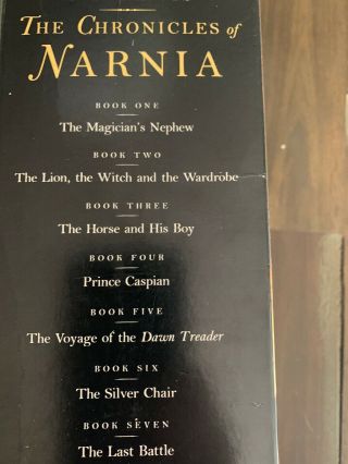 The Chronicles Of Narnia Vintage (1994) 7 - Book Set - C.  S.  Lewis - Harper Collins 5