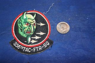 Vintage Vietnam Era Us Air Force 356th Tactical Fighter Squadron Mission Worn