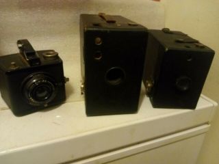 Old Vintage No.  2 Hawk - Eye Model C Camera Plus A Brownie Special Six - 20