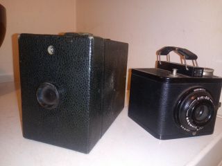 OLD Vintage No.  2 Hawk - eye Model C Camera plus a brownie special SIX - 20 2