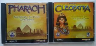 Pharaoh Pc Game With Cleopatra Expansion Pc Pharaoh Sierra Vintage Computer Game