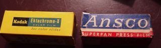 2 Rolls 620 Film Ansco Superpan & Kodak Ektachrome –X 2
