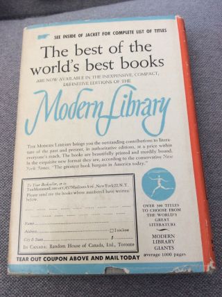 VG COND Modern Library HB A Farewell to Arms Ernest Hemingway DJ 2