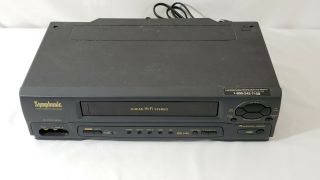Symphonic VHS Player VR - 701 4 Head Hi - Fi Stereo VCR Video Cassette VHS Recorder 2
