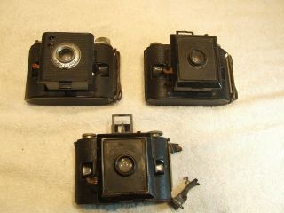2 Vintage Late 1930s Agfa Pd 16 Clipper Cameras 1 Ansco Folding Camera