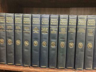 1929 The Complete Of Mark Twain 37 Volume Set Hardcover Harper & Brothers