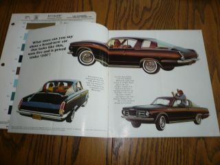1965 Plymouth Barracuda Sales Brochure & 1965 Ditzler Paint Chips - Vintage 2
