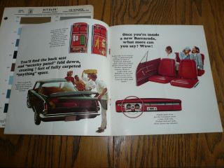 1965 Plymouth Barracuda Sales Brochure & 1965 Ditzler Paint Chips - Vintage 3