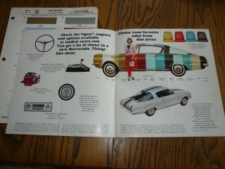 1965 Plymouth Barracuda Sales Brochure & 1965 Ditzler Paint Chips - Vintage 4