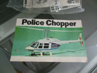 Vintage Model Builders Club Los Angeles Police Chopper Helicopter 6926