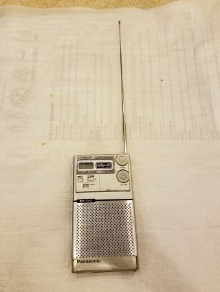 Vintage 1978 Panasonic Rf - 016 Portable Radio Am/fm Quartz Clock & Alarm “works