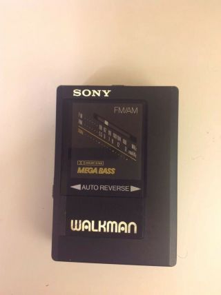 Vtg Sony Wm - Af604 Walkman Radio Cassette Player Tape Does Not Work