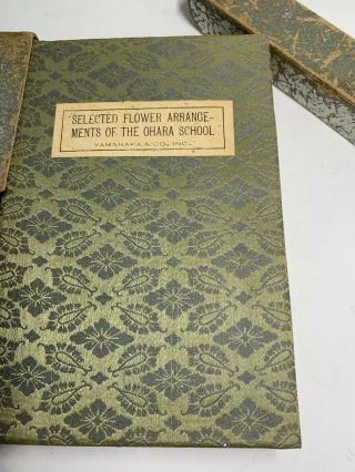 Selected Flower Arrangements Of The Ohara School 1937 By Koun Ohara Silk Cover
